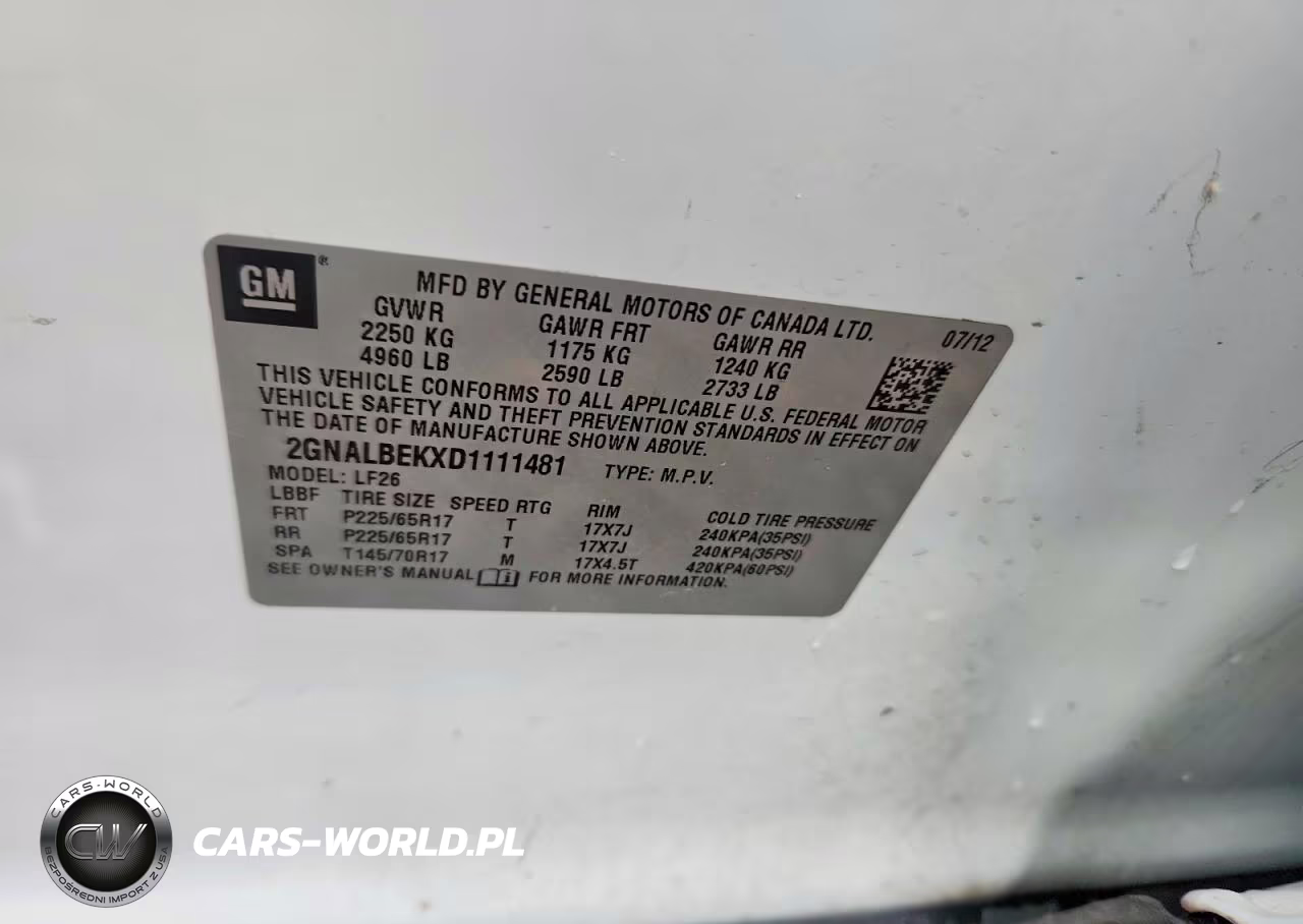 2013 Chevrolet Equinox Ls VIN:2GNALBEKXD1111481 - 13