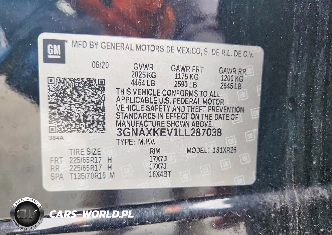 2020 Chevrolet Equinox Lt VIN:3GNAXKEV1LL287038 - 13