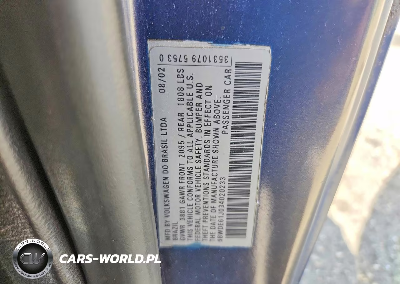 2003 Volkswagen Gti VIN:9BWDE61J034020233 - 12