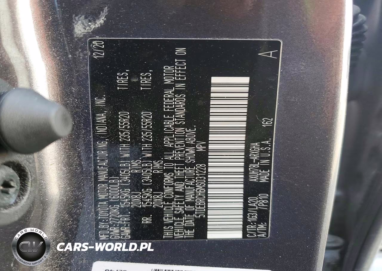2021 Toyota Highlander Hybrid Platinum VIN:5TDEBRCH6MS031228 - 13