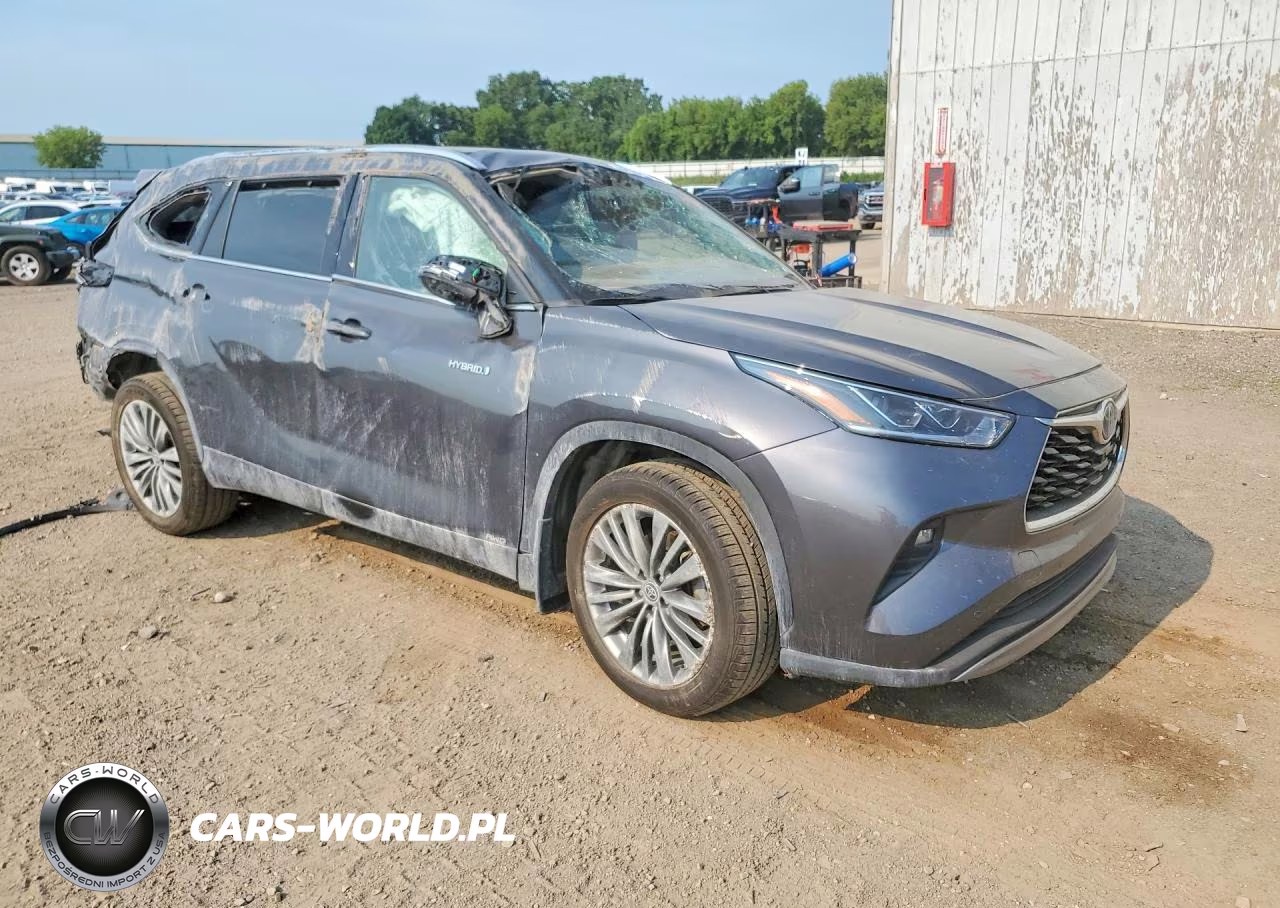 2021 Toyota Highlander Hybrid Platinum VIN:5TDEBRCH6MS031228 - 4