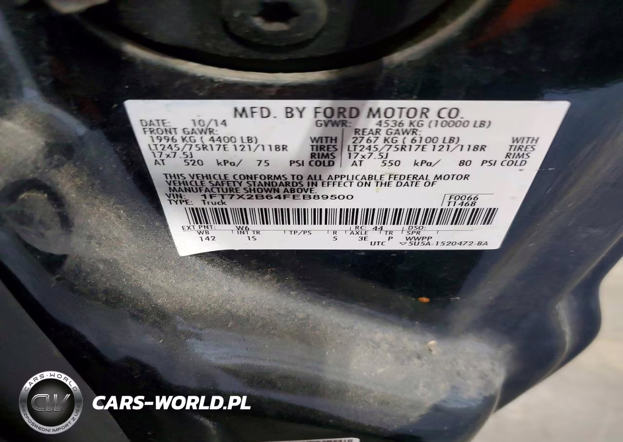 2015 Ford F-250 Xl VIN:1FT7X2B64FEB89500 - 12