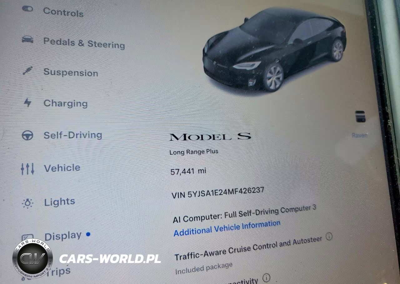 2021 Tesla Model S VIN:5YJSA1E24MF426237 - 9