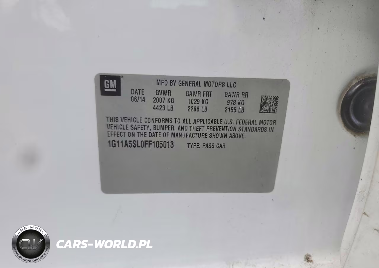 2015 Chevrolet Malibu Ls VIN:1G11A5SL0FF105013 - 12