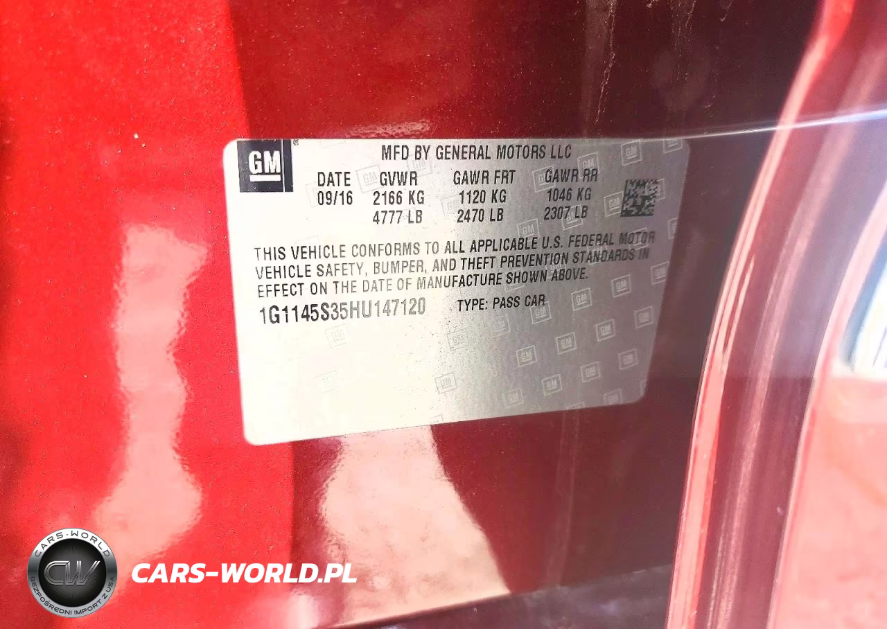 2017 Chevrolet Impala Premier VIN:1G1145S35HU147120 - 12