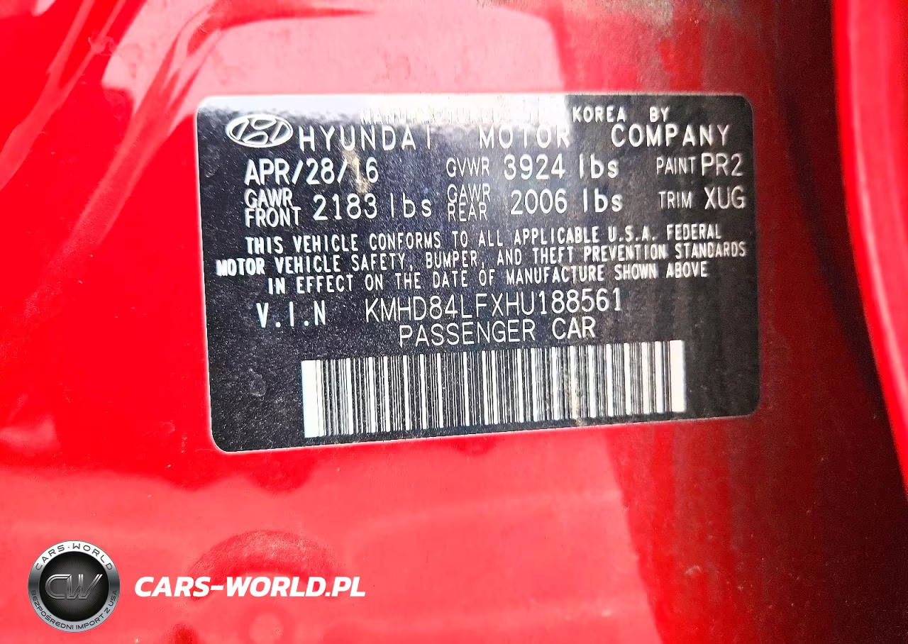 2017 Hyundai Elantra Se VIN:KMHD84LFXHU188561 - 12