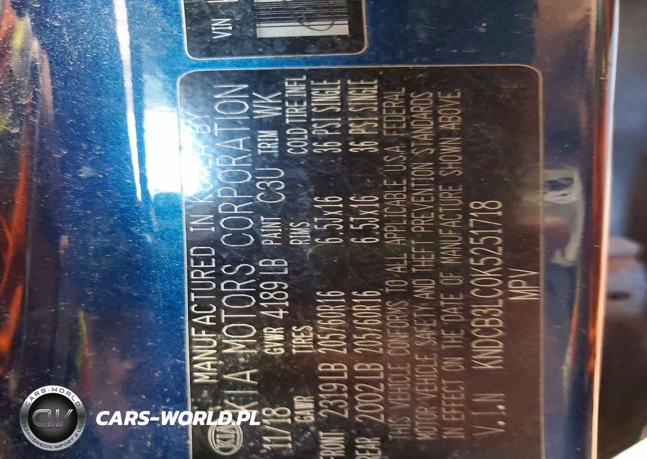 2019 Kia Niro Lx VIN:KNDCB3LC0K5251718 - 12