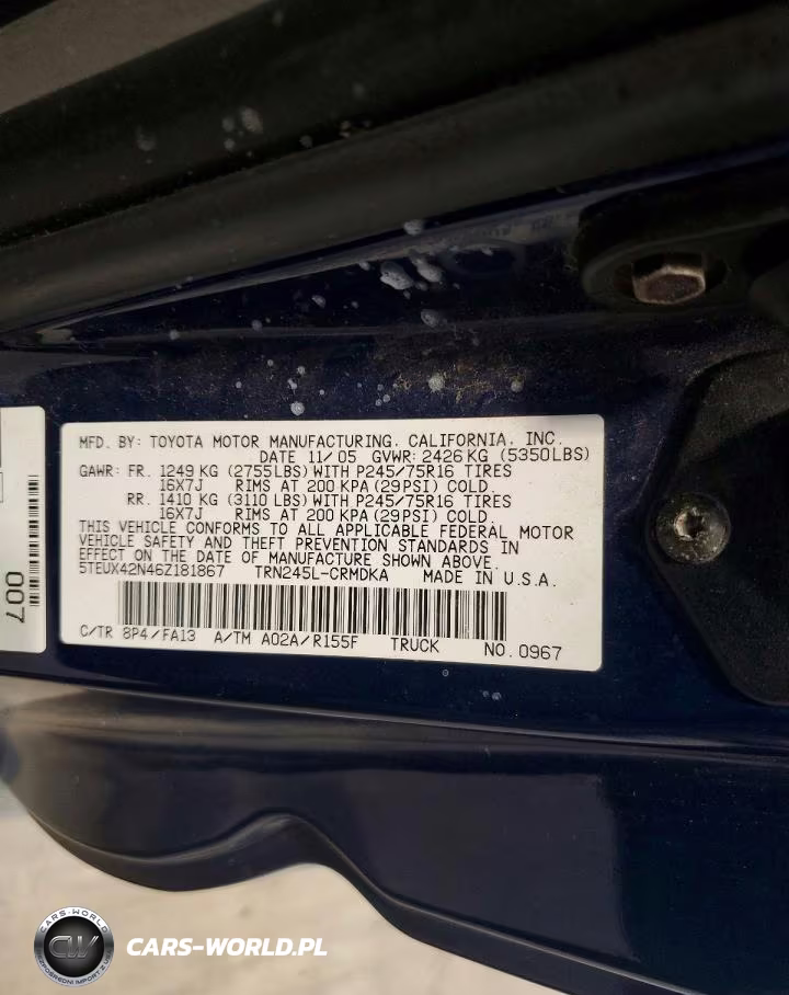 2006 Toyota Tacoma Access Cab VIN:5TEUX42N46Z181867 - 12
