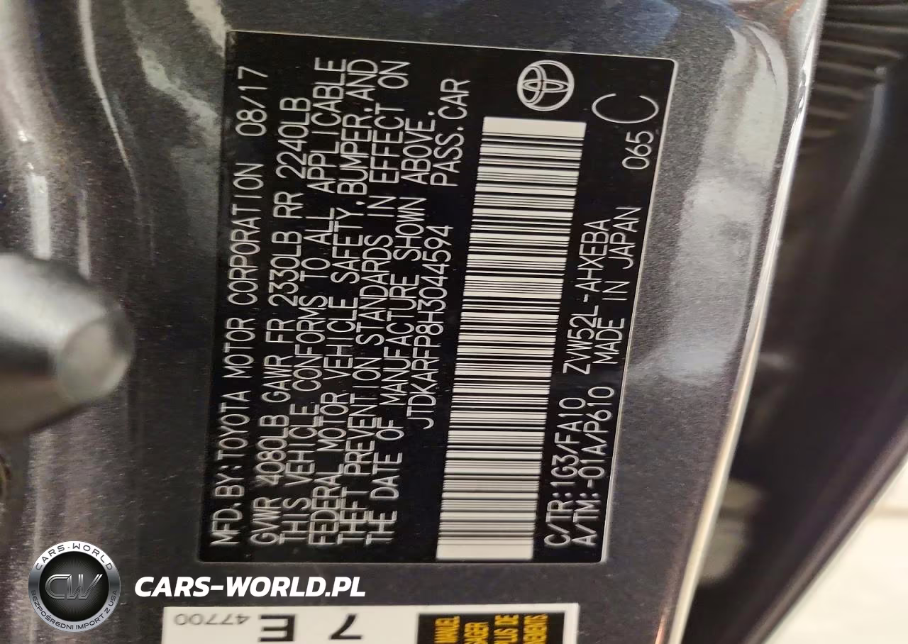 2017 Toyota Prius Prime Plus VIN:JTDKARFP8H3044594 - 13