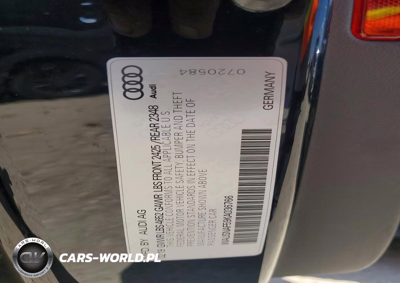 2019 Audi A5 Premium VIN:WAUSNAF59KA036766 - 13