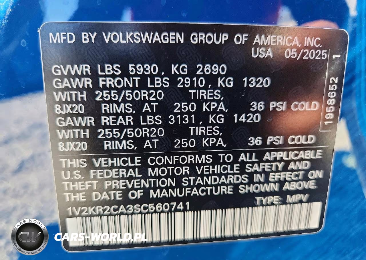 2025 Volkswagen Atlas Se VIN:1V2KR2CA3SC560741 - 13