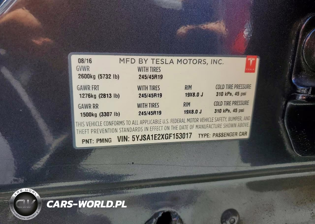 2016 Tesla Model S VIN:5YJSA1E2XGF153017 - 13