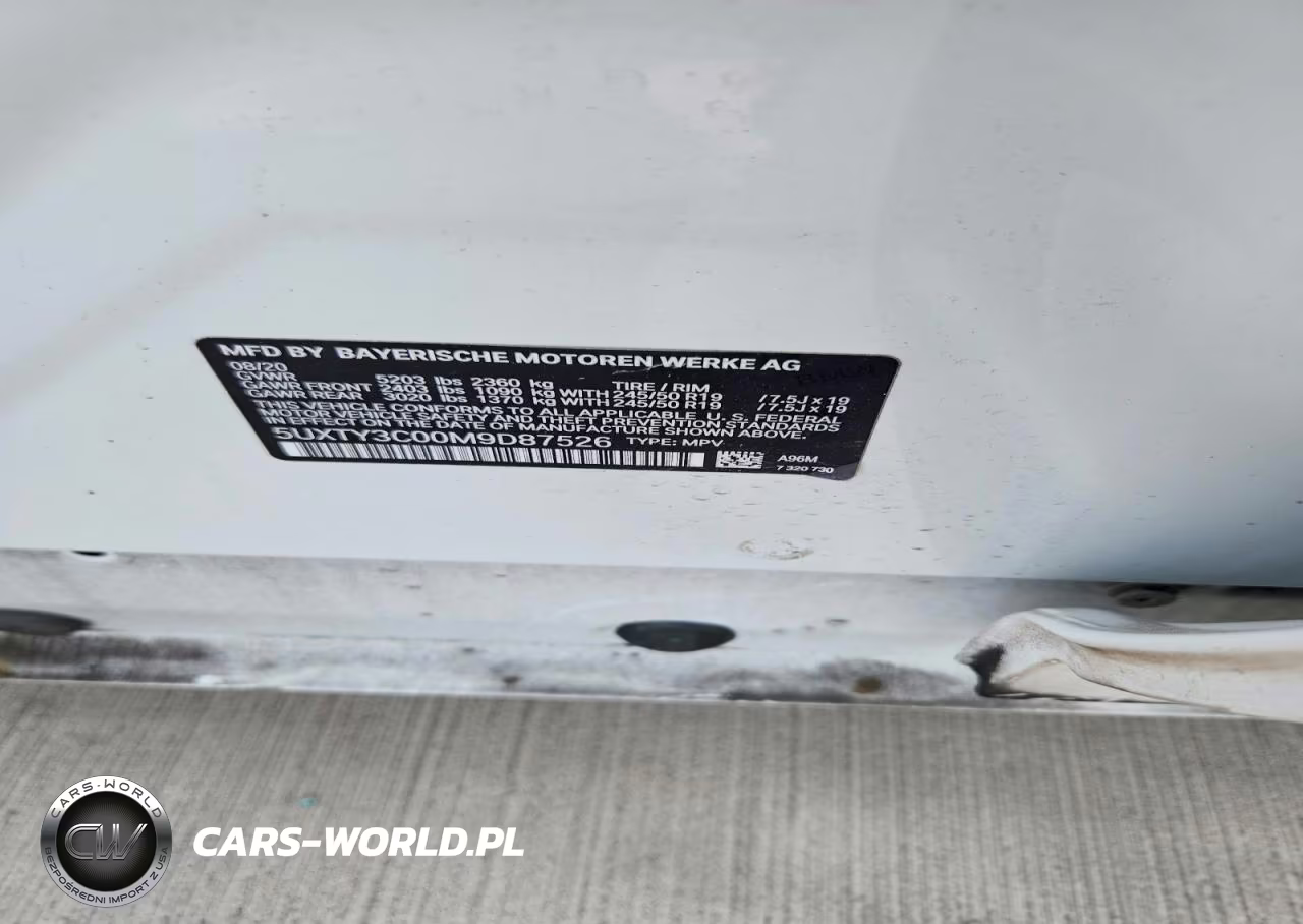 2021 BMW X3 Sdrive30I VIN:5UXTY3C00M9D87526 - 13