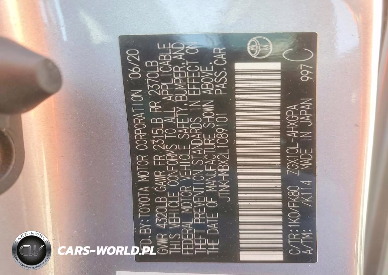 2020 Toyota C-Hr Xle VIN:JTNKHMBX2L1089101 - 12