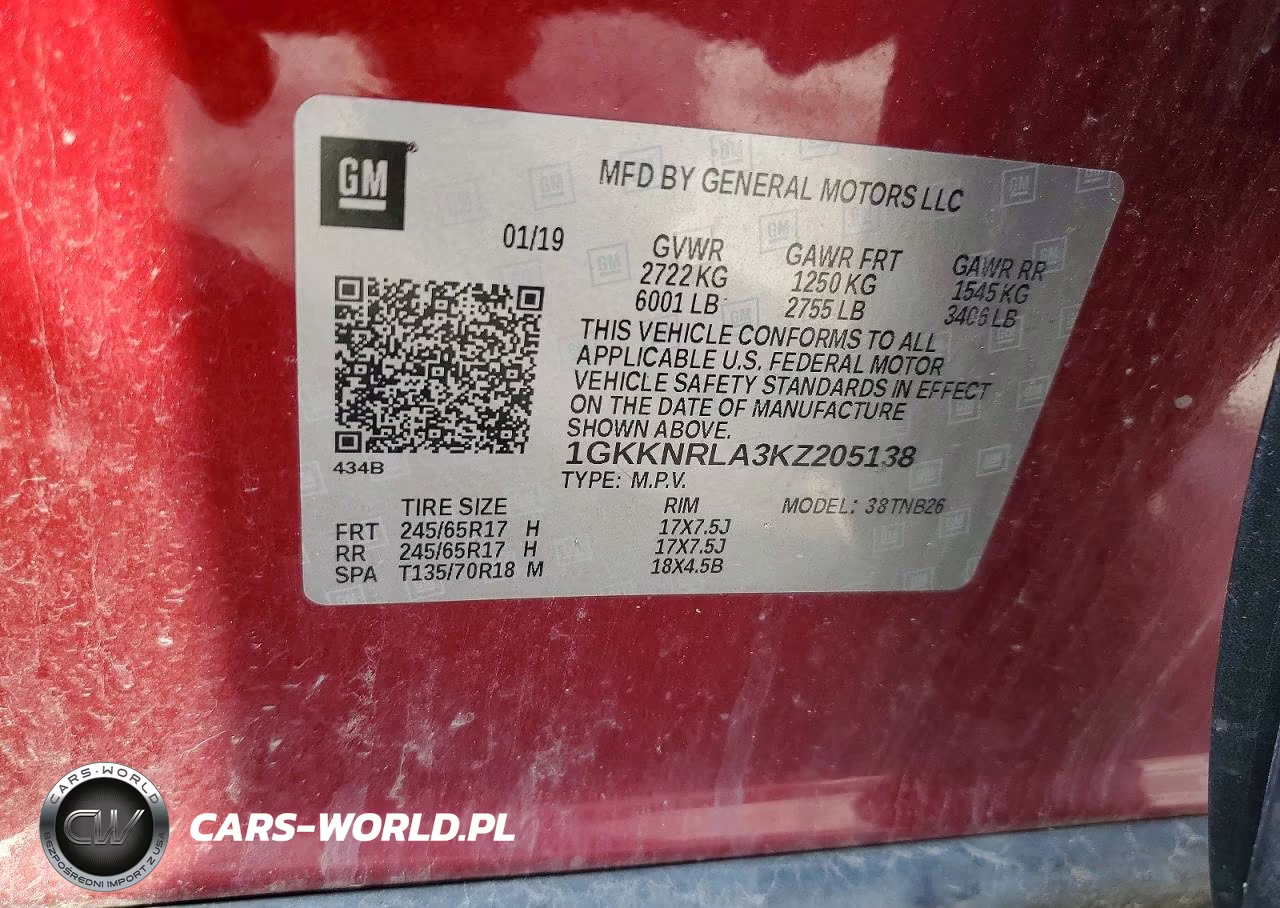 2019 GMC Acadia Sle VIN:1GKKNRLA3KZ205138 - 13