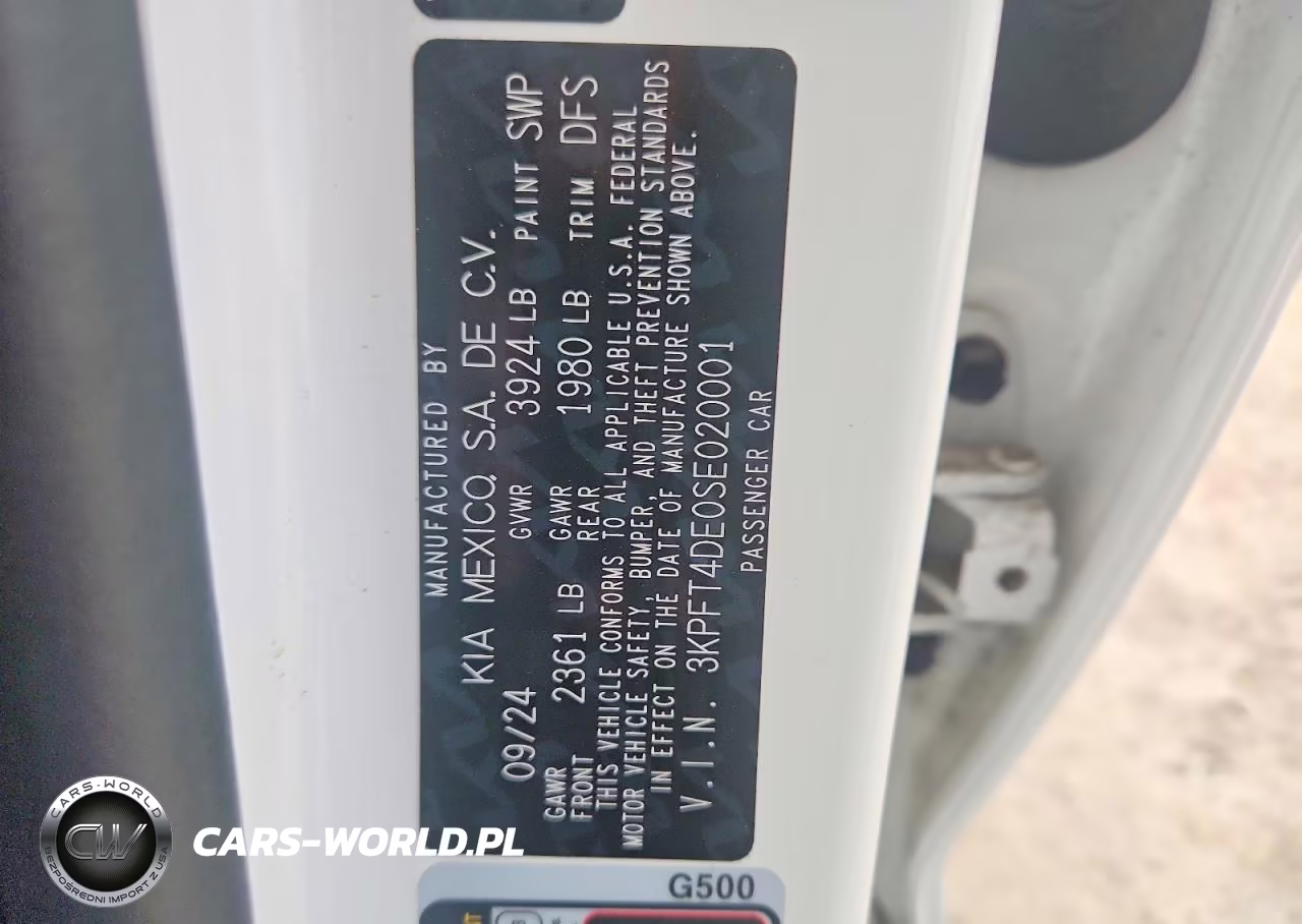 2025 Kia K4 Lxs VIN:3KPFT4DE0SE020001 - 13
