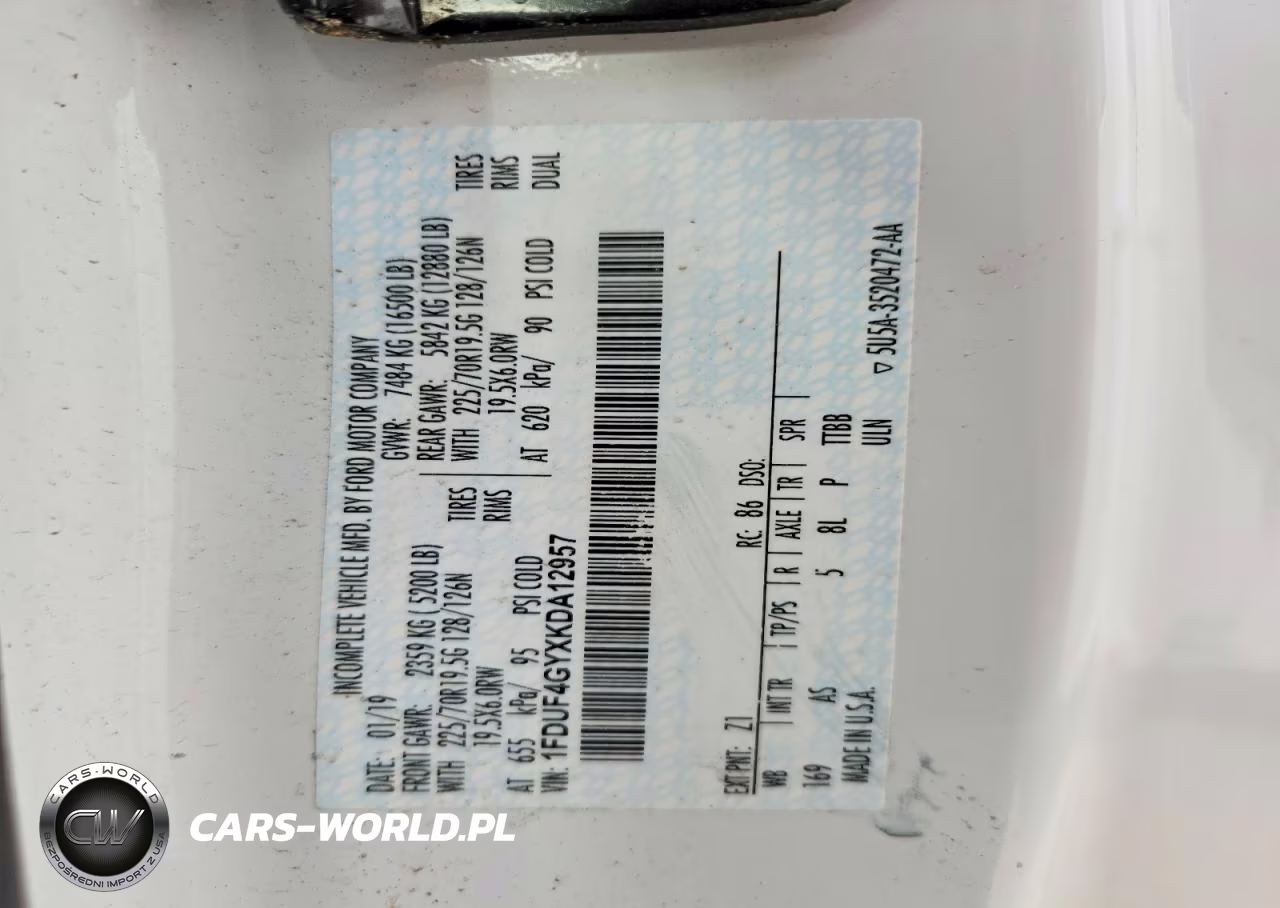 2019 Ford F450 Super Duty VIN:1FDUF4GYXKDA12957 - 13