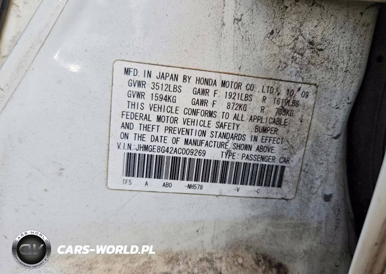 2010 Honda Fit Sport VIN:JHMGE8G42AC009269 - 13
