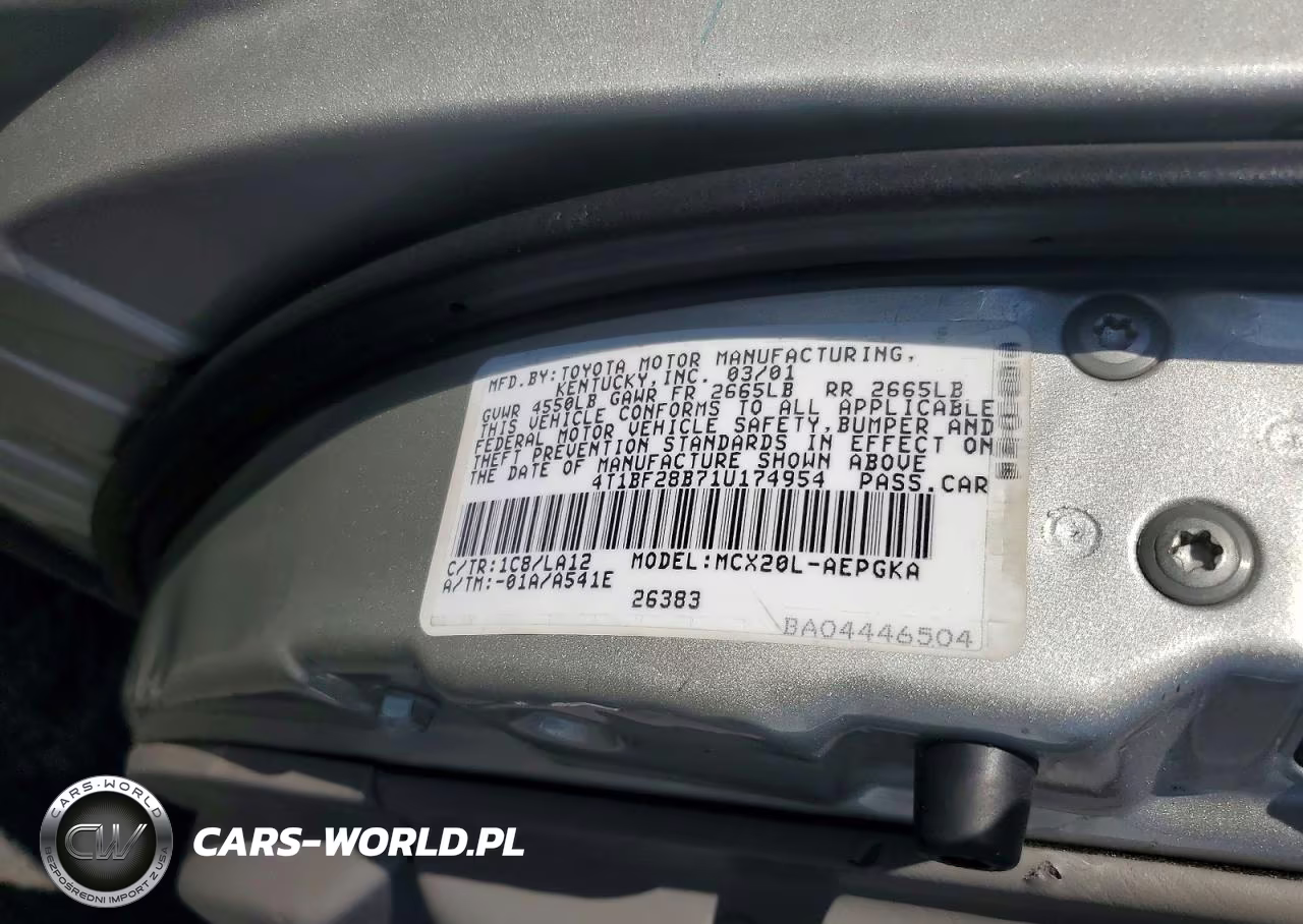 2001 Toyota Avalon Xls VIN:4T1BF28B71U174954 - 13
