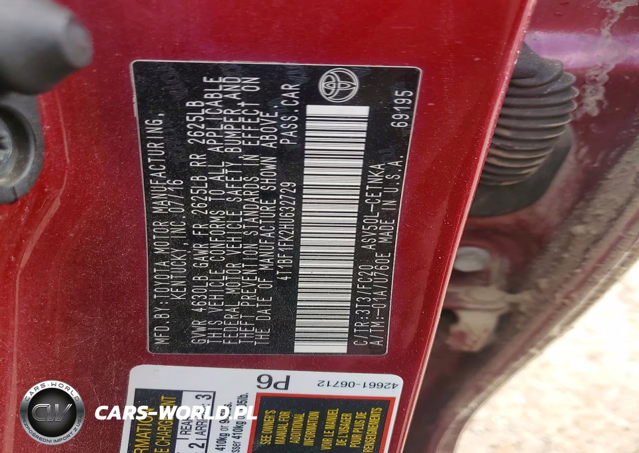 2017 Toyota Camry Le VIN:4T1BF1FK2HU632729 - 12