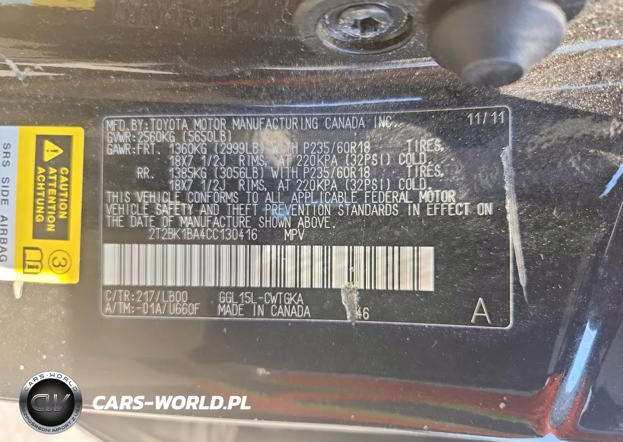 2012 Lexus Rx 350 VIN:2T2BK1BA4CC130416 - 13