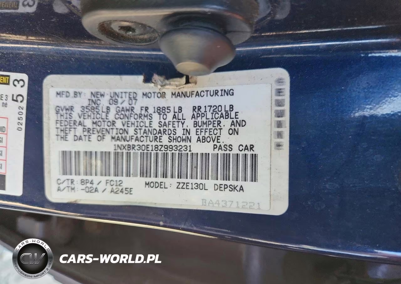 2008 Toyota Corolla S VIN:1NXBR30E18Z993231 - 12