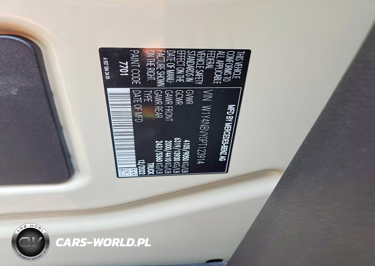 2023 Mercedes-Benz Sprinter 2500 VIN:W1Y4NBVY0PT123914 - 10
