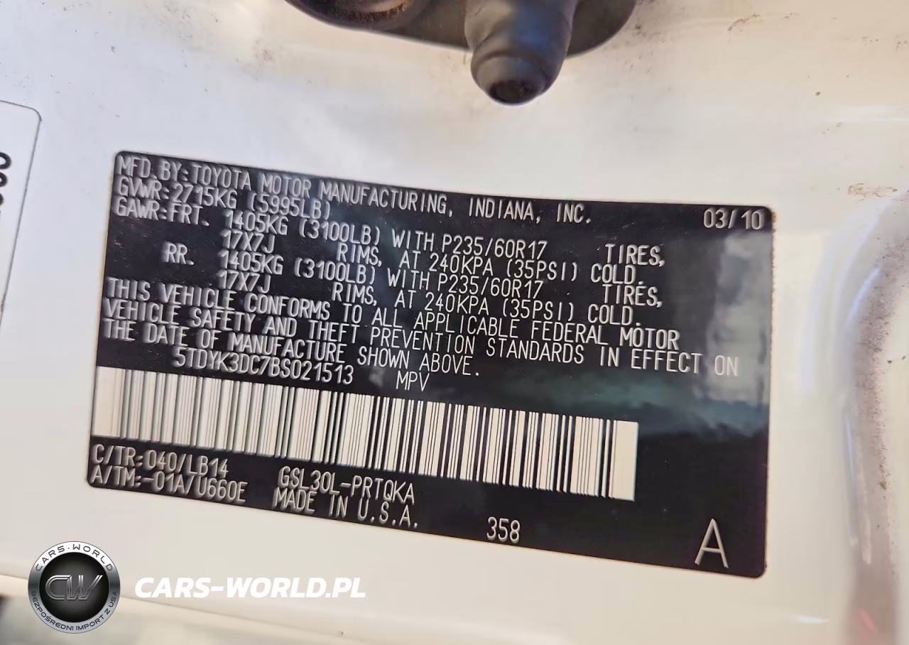2011 Toyota Sienna Xle 8-Passenger VIN:5TDYK3DC7BS021513 - 13