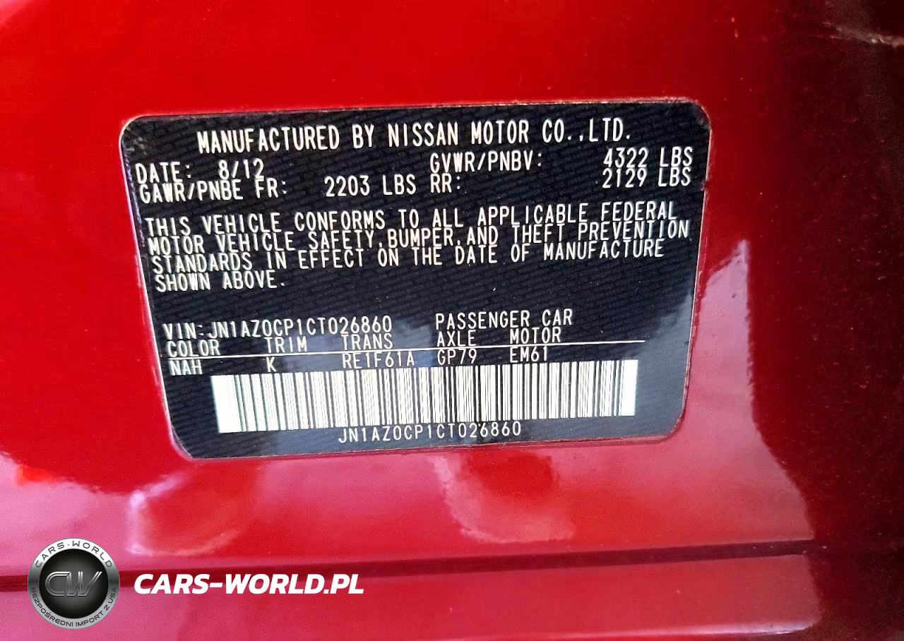 2012 Nissan Leaf Sv VIN:JN1AZ0CP1CT026860 - 12