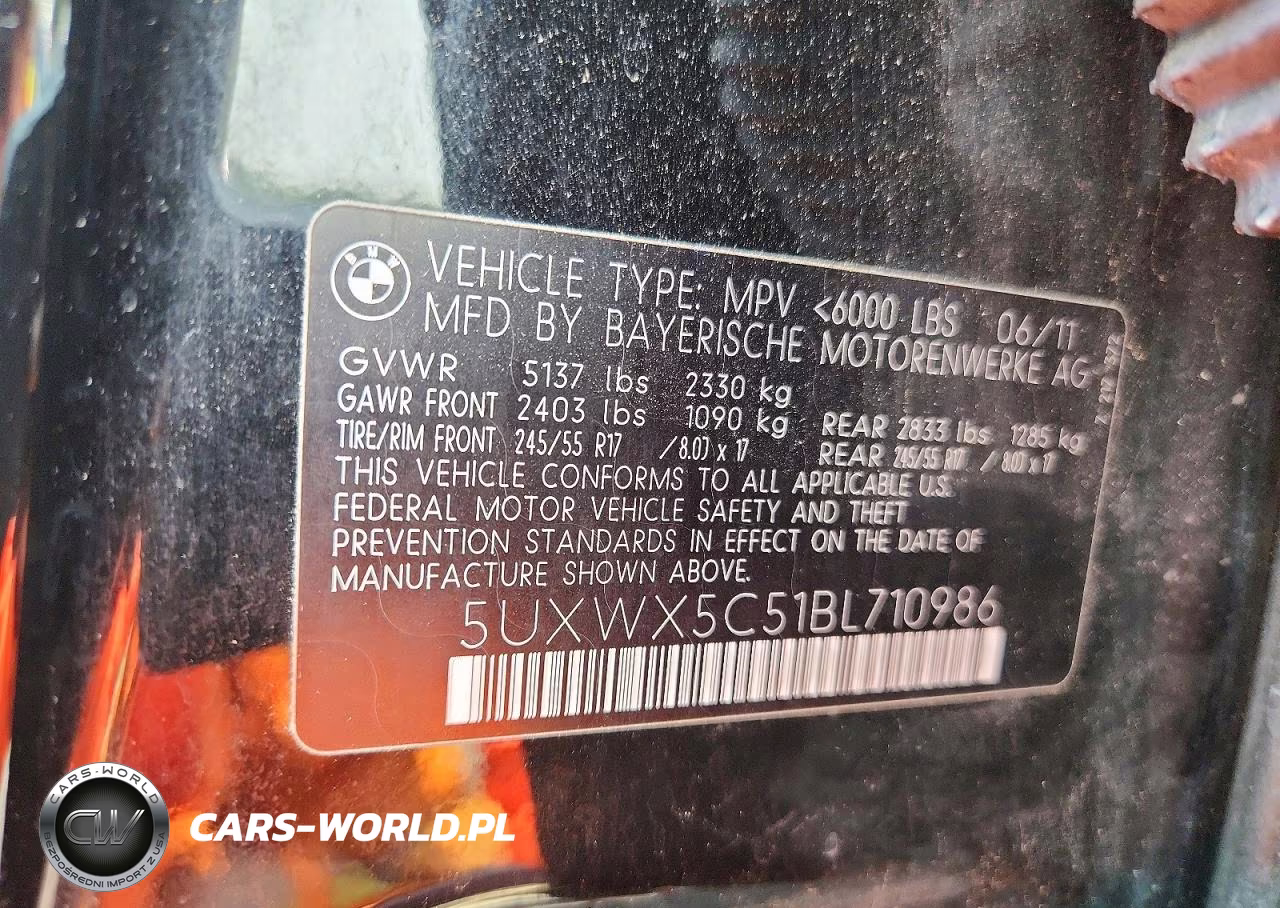 2011 BMW X3 xDrive28I VIN:5UXWX5C51BL710986 - 14