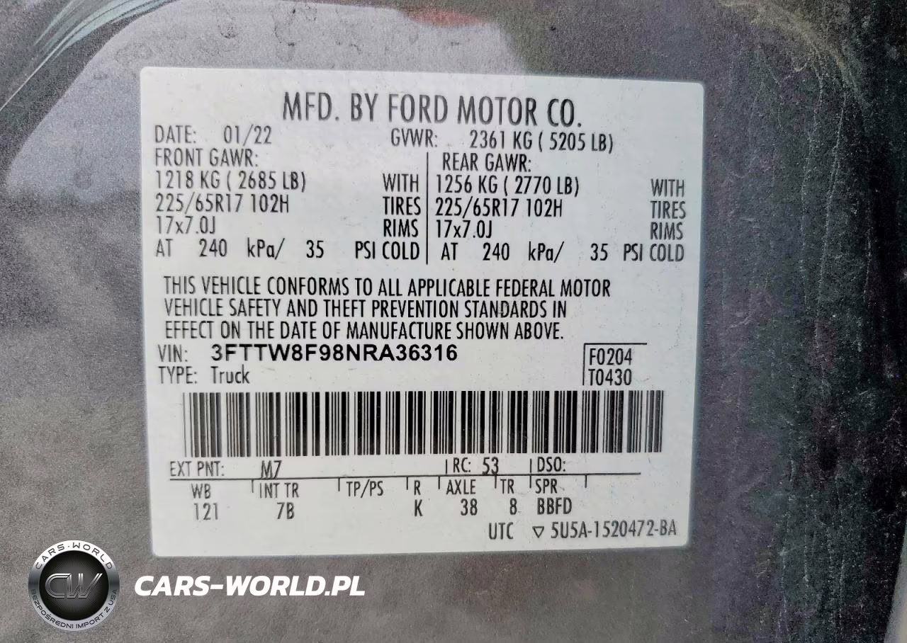 2022 Ford Maverick Xl VIN:3FTTW8F98NRA36316 - 12