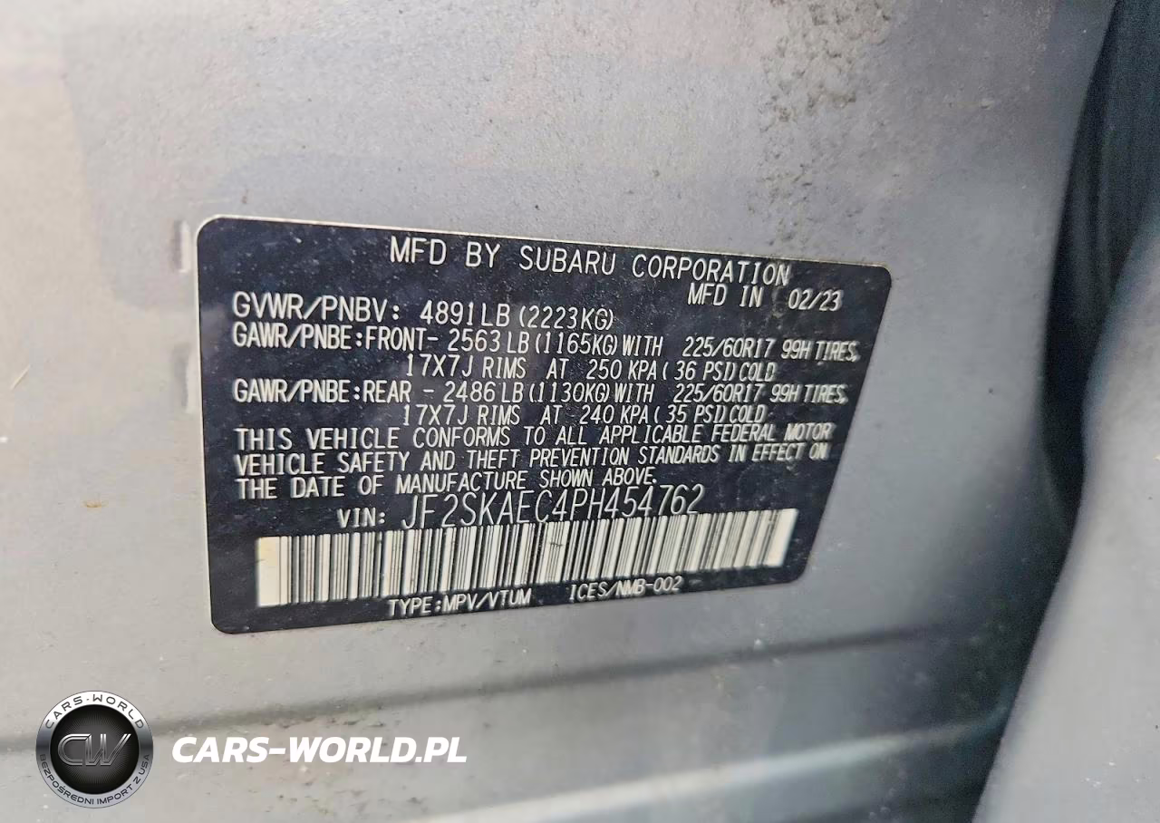 2023 Subaru Forester Premium VIN:JF2SKAEC4PH454762 - 13