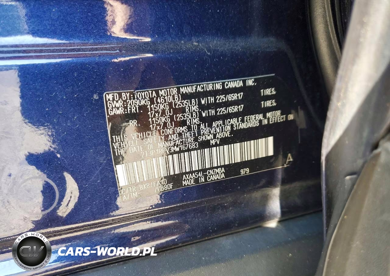 2021 Toyota Rav4 Xle VIN:2T3P1RFV3MW167683 - 13