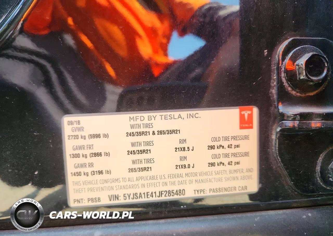 2018 Tesla Model S VIN:5YJSA1E41JF285480 - 12