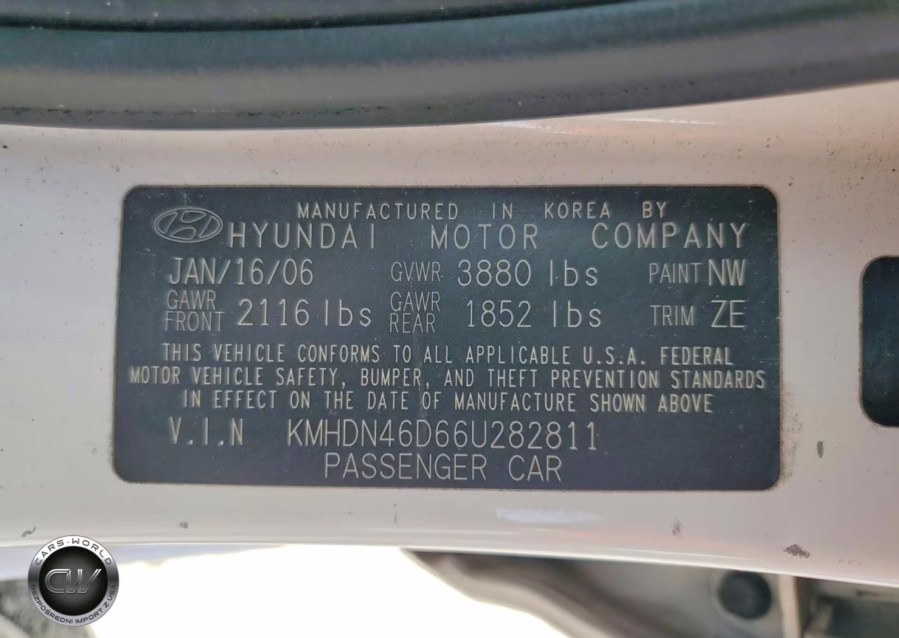 2006 Hyundai Elantra Gls VIN:KMHDN46D66U282811 - 12