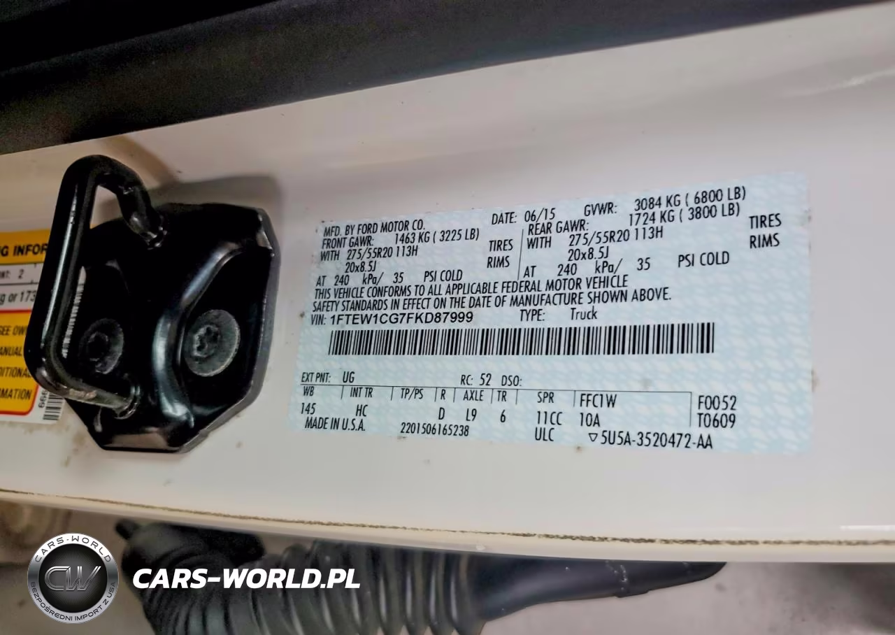 2015 Ford F150 Supercrew VIN:1FTEW1CG7FKD87999 - 12