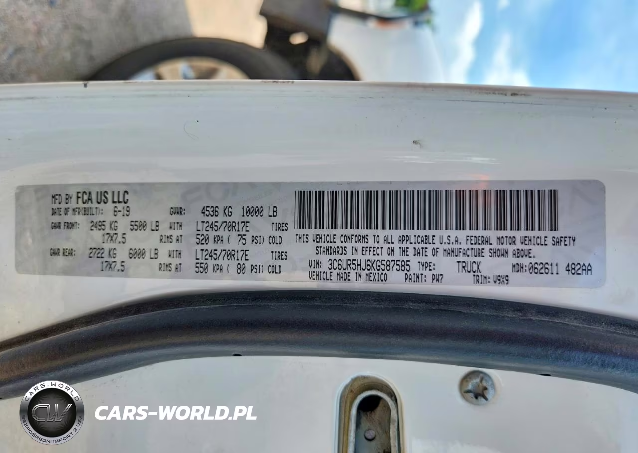 2019 Ram 2500 Tradesman VIN:3C6UR5HJ6KG587585 - 12