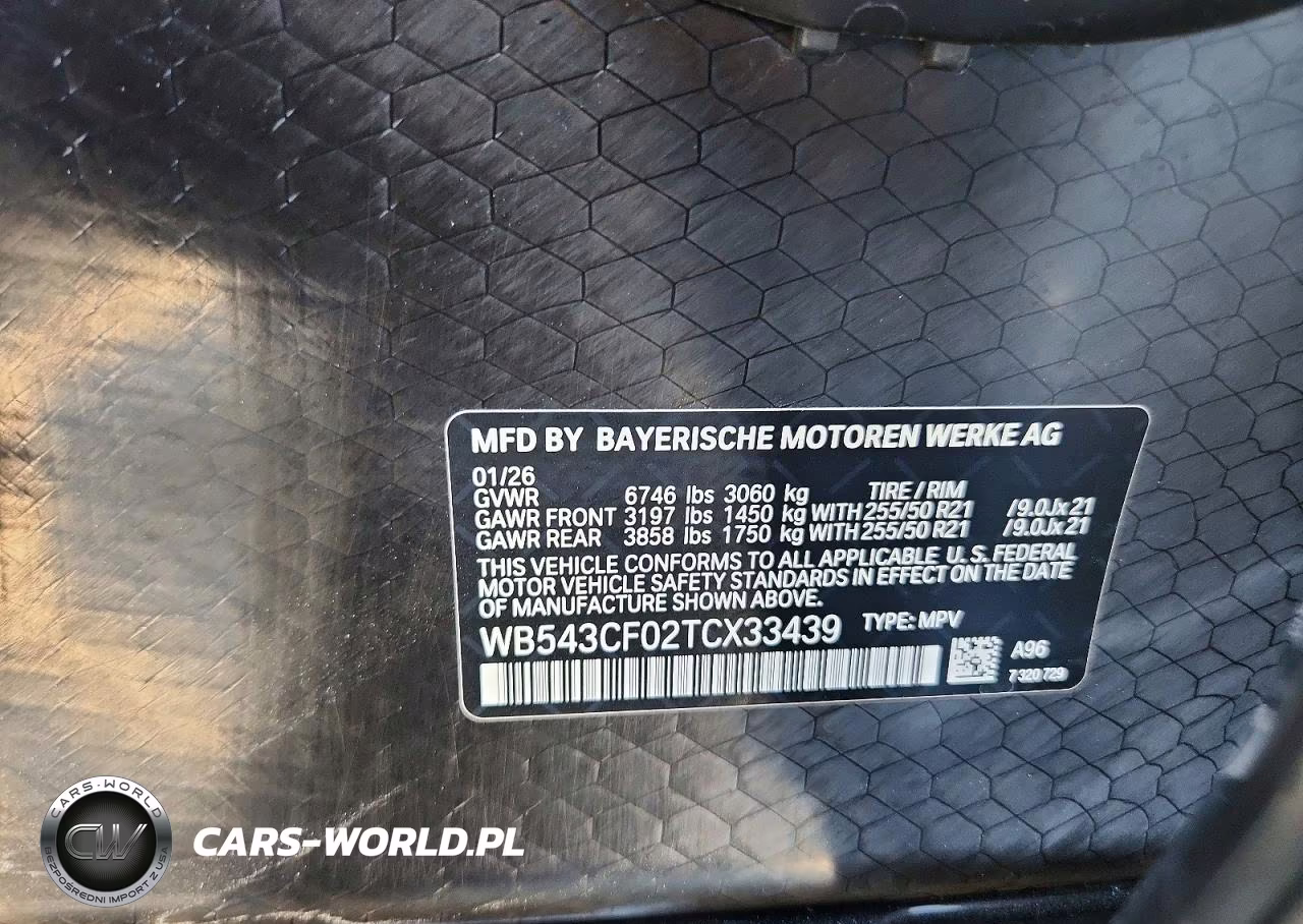 2026 BMW Ix xDrive45 VIN:WB543CF02TCX33439 - 13