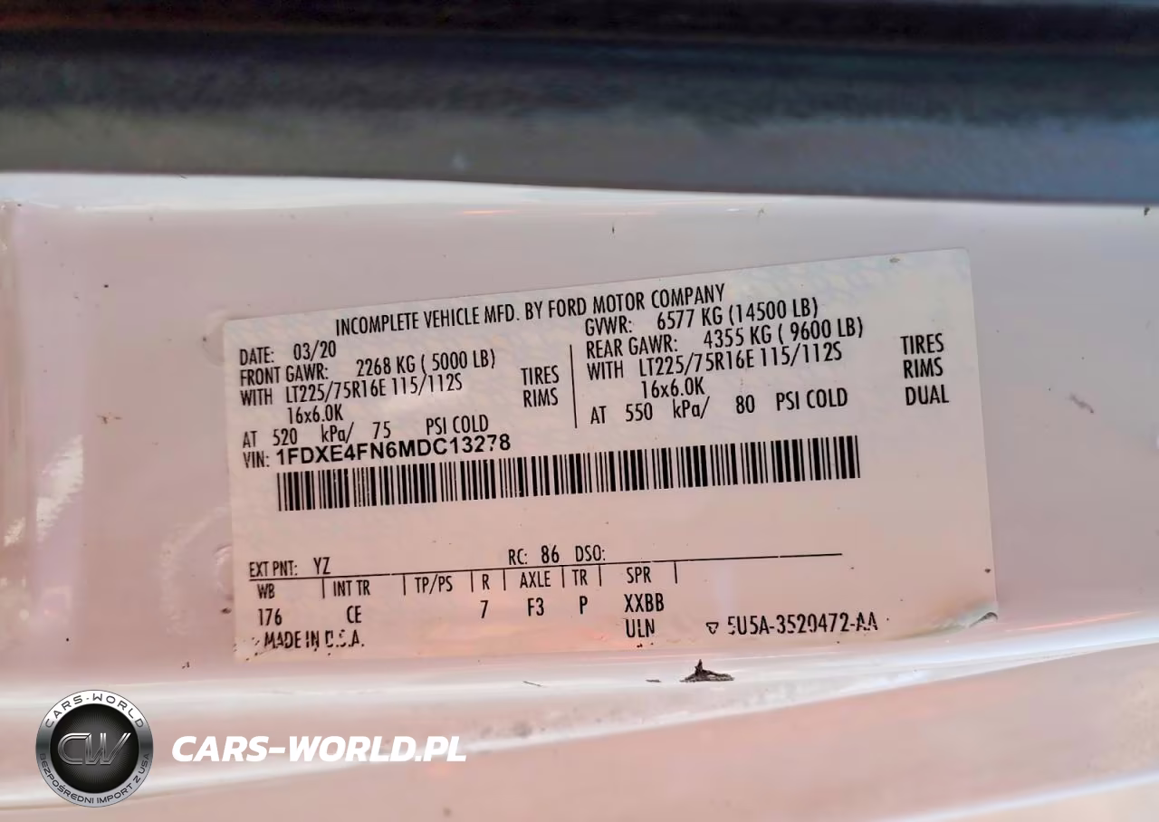 2021 Ford E450 Box Truck VIN:1FDXE4FN6MDC13278 - 12