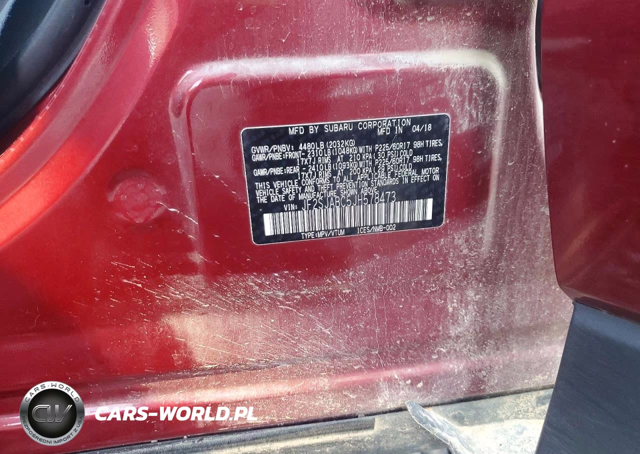 2018 Subaru Forester 2.5I VIN:JF2SJABC5JH578473 - 13
