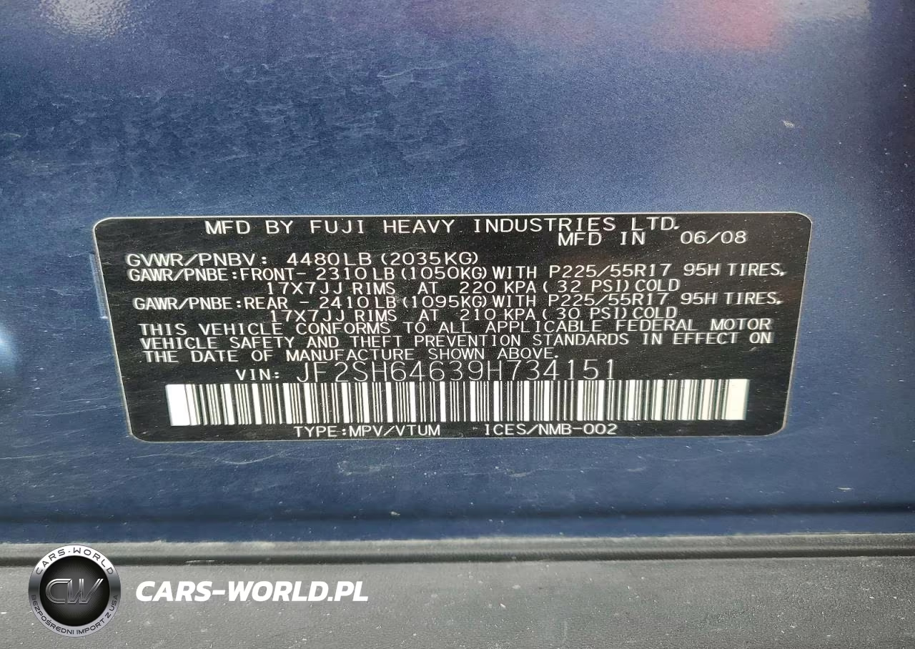 2009 Subaru Forester 2.5X Limited VIN:JF2SH64639H734151 - 14