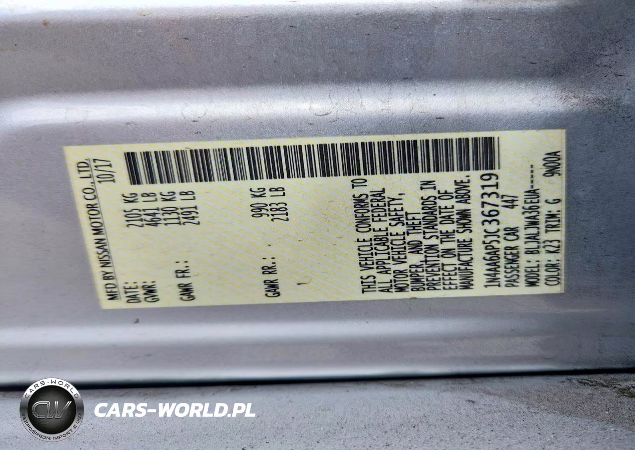 2018 Nissan Maxima 3.5 Sv VIN:1N4AA6AP5JC367319 - 13