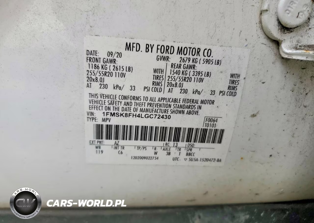 2020 Ford Explorer Limited VIN:1FMSK8FH4LGC72430 - 14