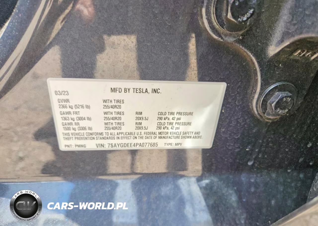 2023 Tesla Model Y VIN:7SAYGDEE4PA077685 - 14