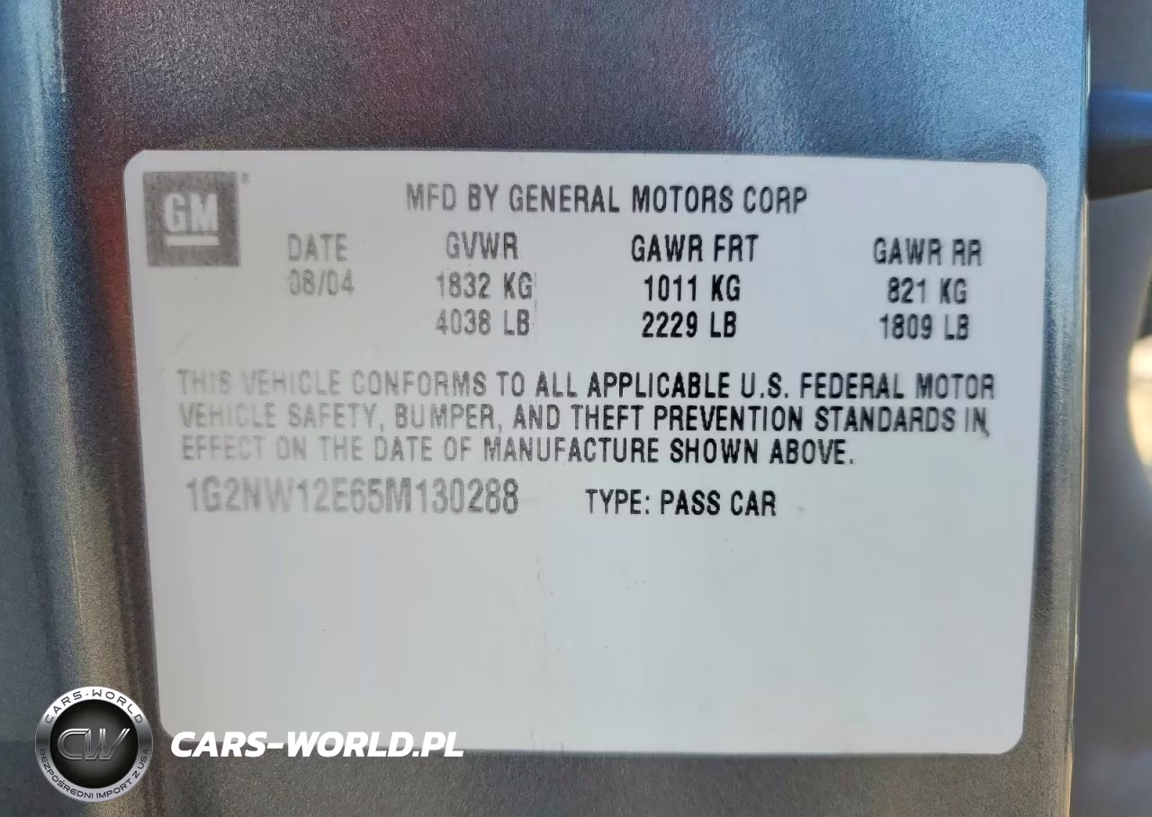 2005 Pontiac Grand Am Gt VIN:1G2NW12E65M130288 - 13
