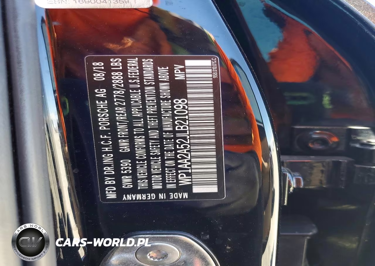 2018 Porsche Macan VIN:WP1AA2A52JLB21098 - 13