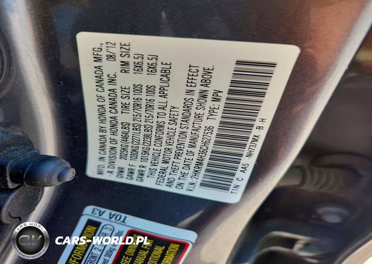 2012 Honda Cr-V Lx VIN:2HKRM4H36CH627536 - 14
