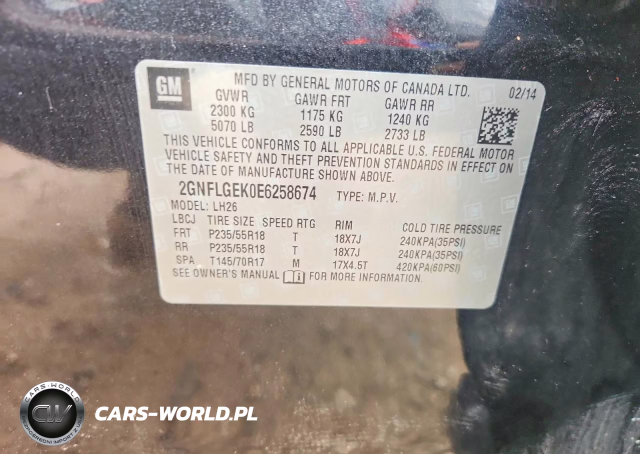2014 Chevrolet Equinox Lt VIN:2GNFLGEK0E6258674 - 12