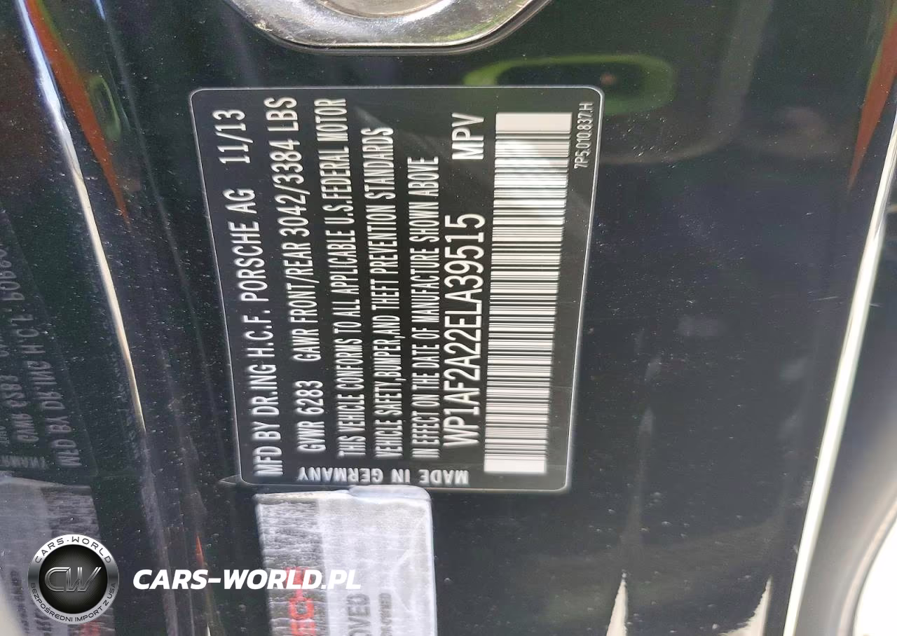 2014 Porsche Cayenne Diesel VIN:WP1AF2A22ELA39515 - 13