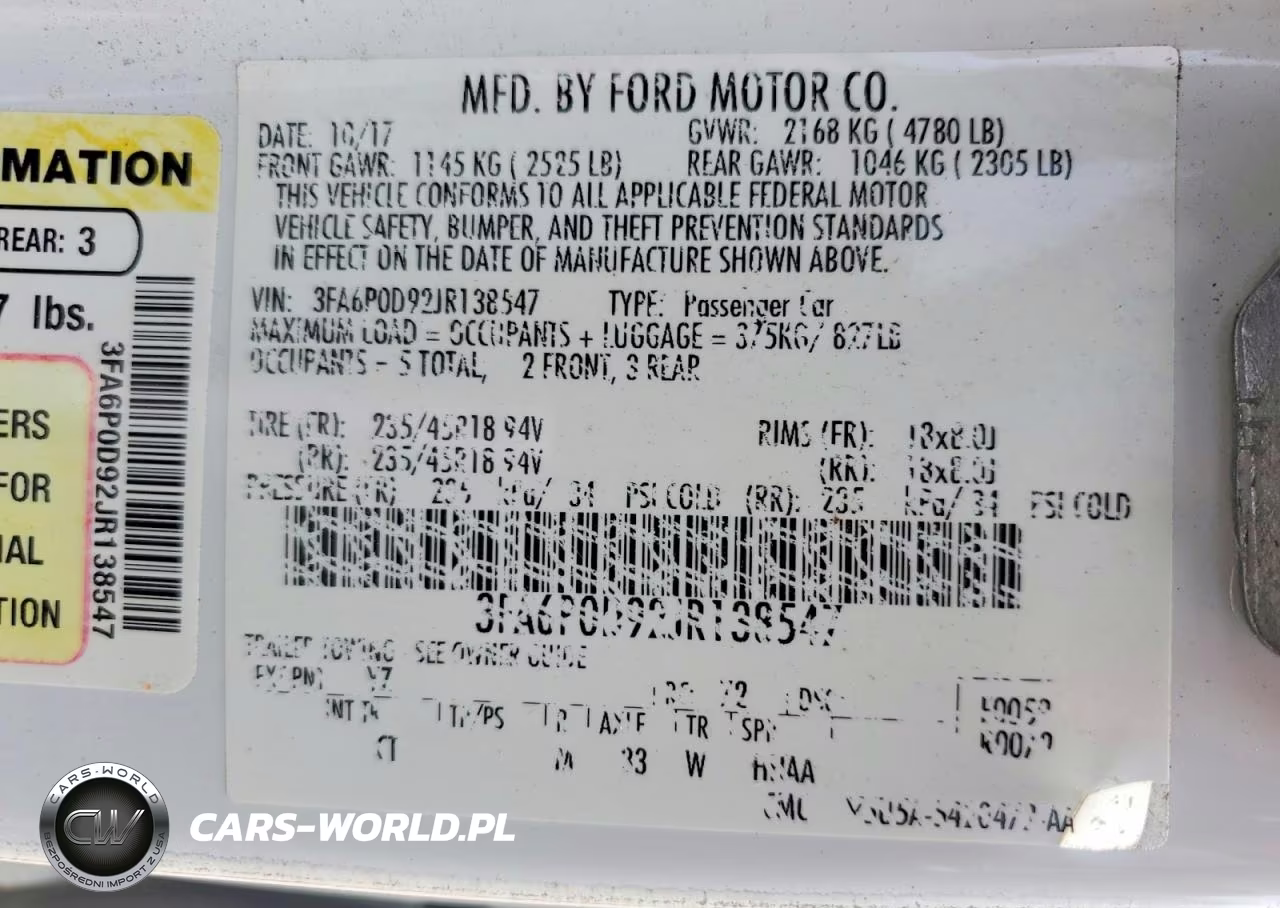 2018 Ford Fusion Titanium-Platinum VIN:3FA6P0D92JR138547 - 12